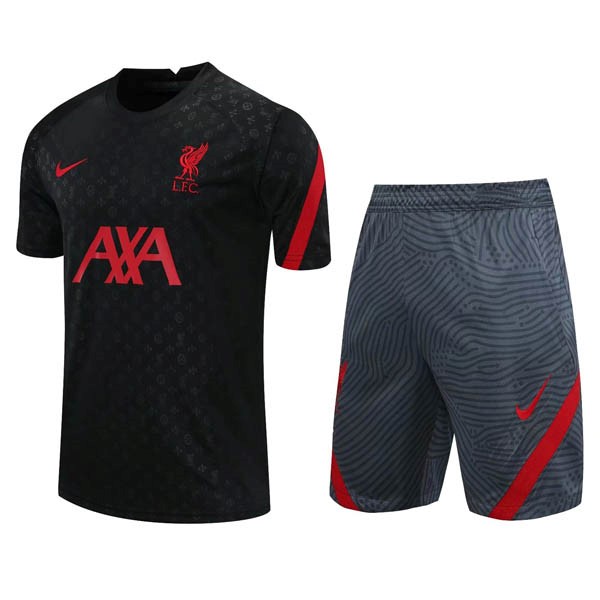 Entrenamiento Liverpool Conjunto Completo 2020-2021 Negro Gris